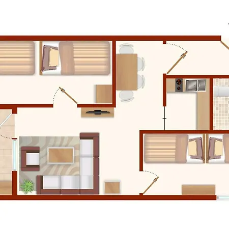 Appartement Erholungszentrum Hh 19 Ostseewelle *